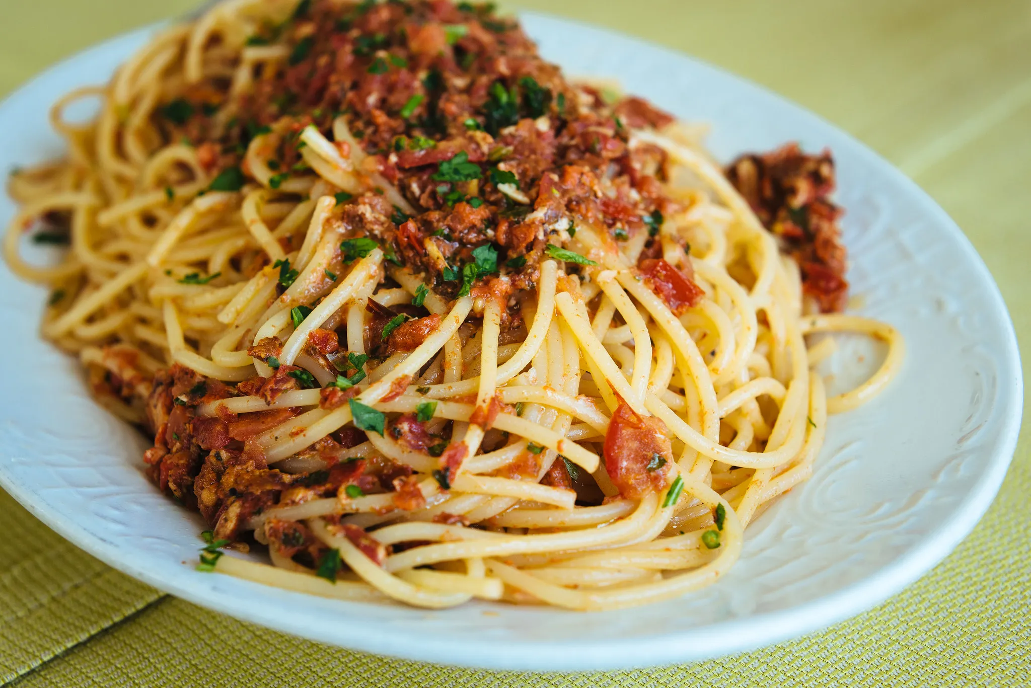 Spaghetti con ricci di mare