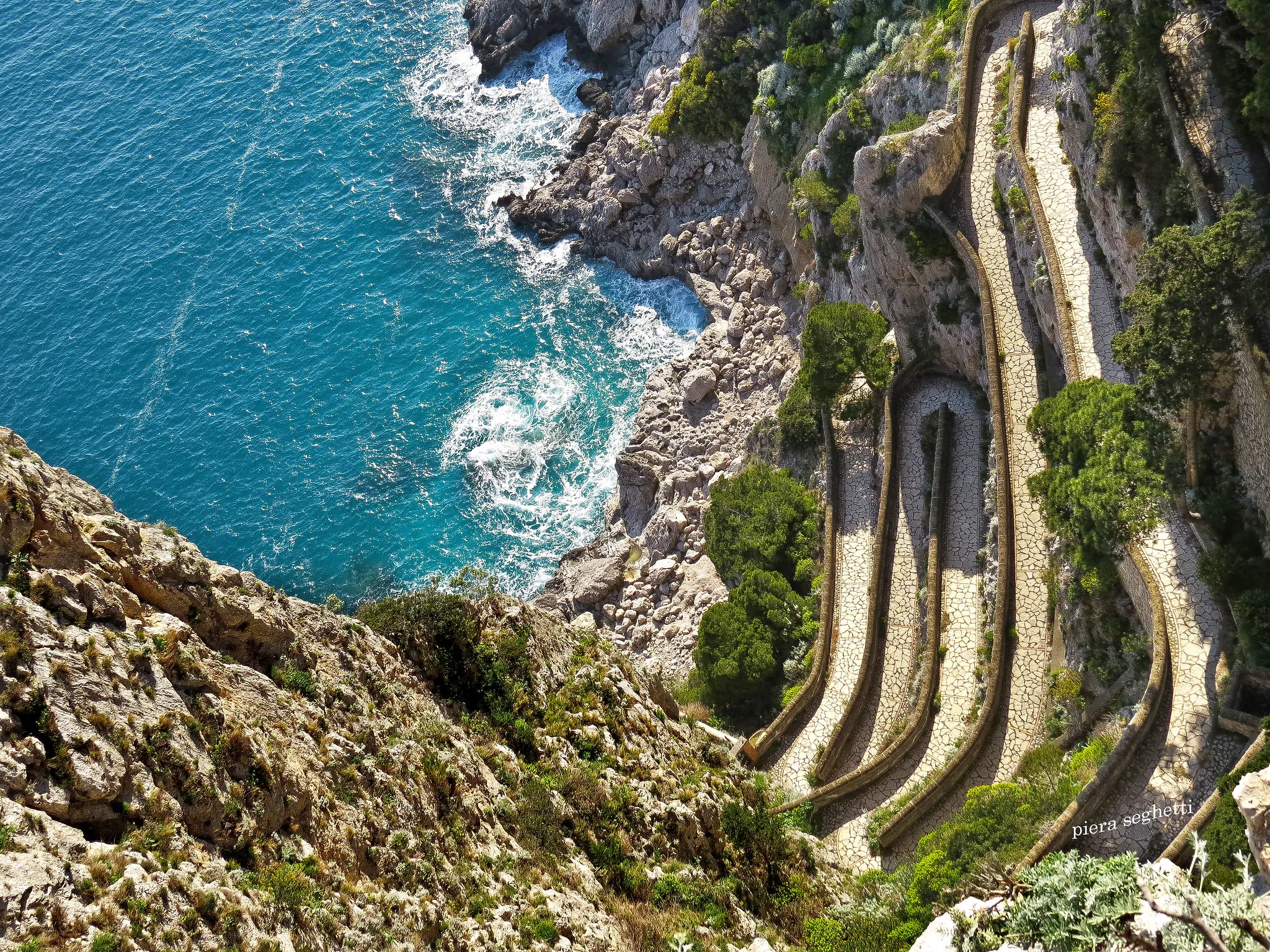 via krupp, capri dall'alto