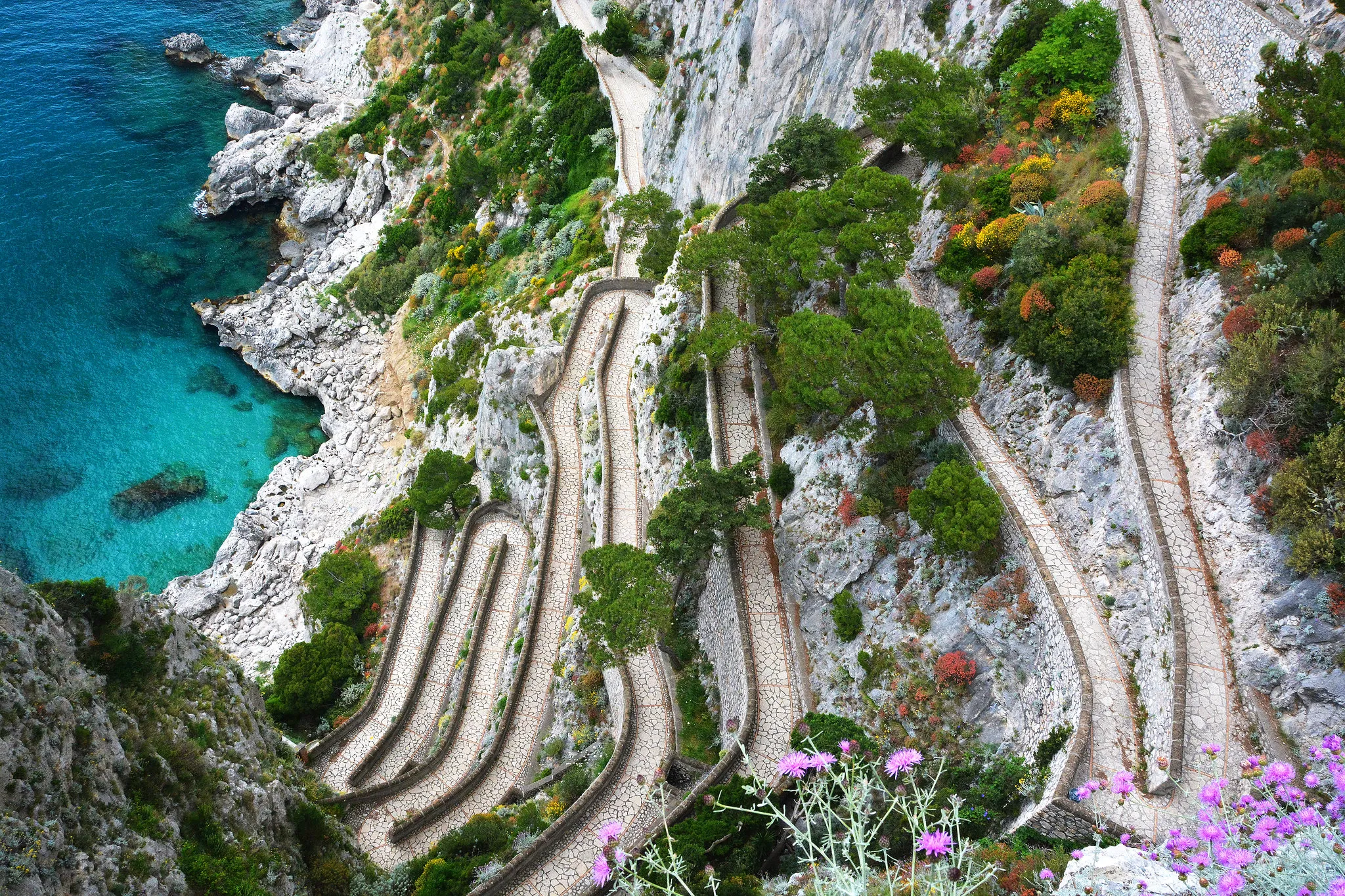 via krupp capri, campania