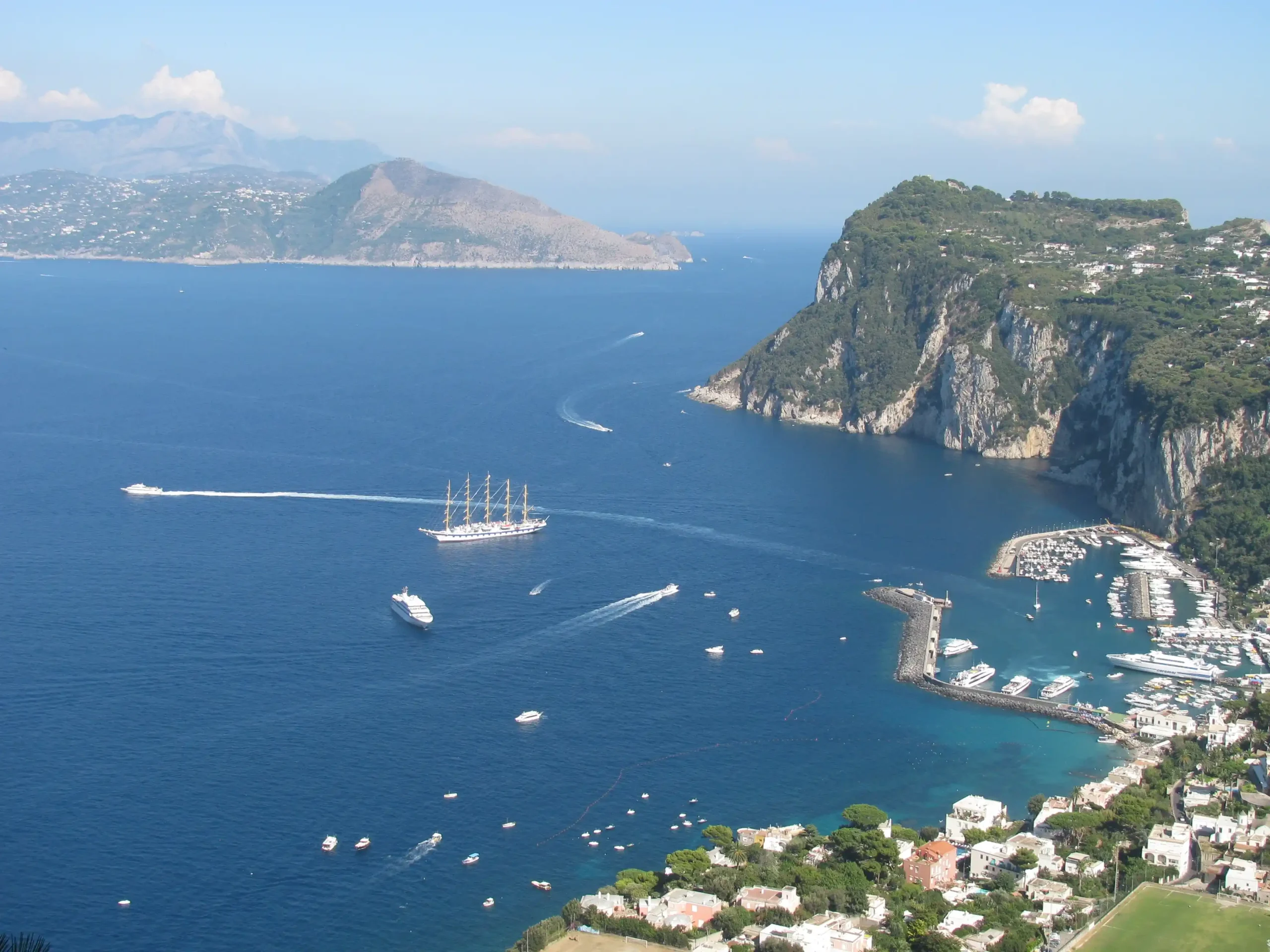 Panorama di Marina Grande di Capri